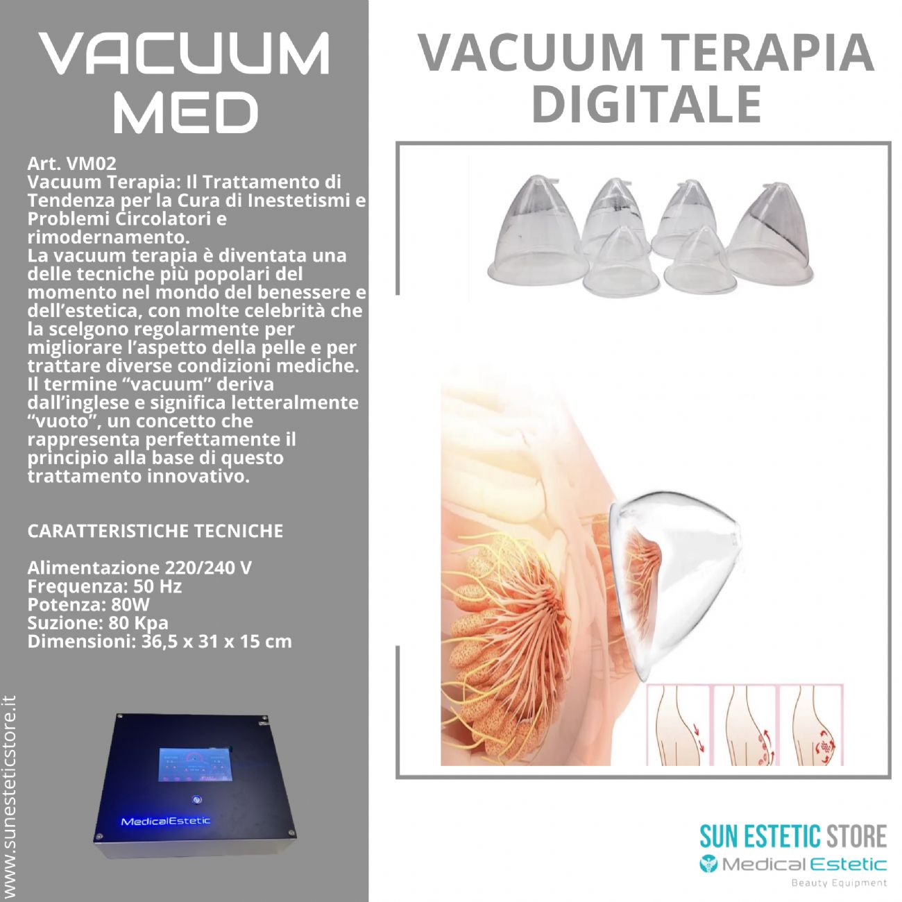 iKhona Vacuum Med vacuum terapia coppettazione