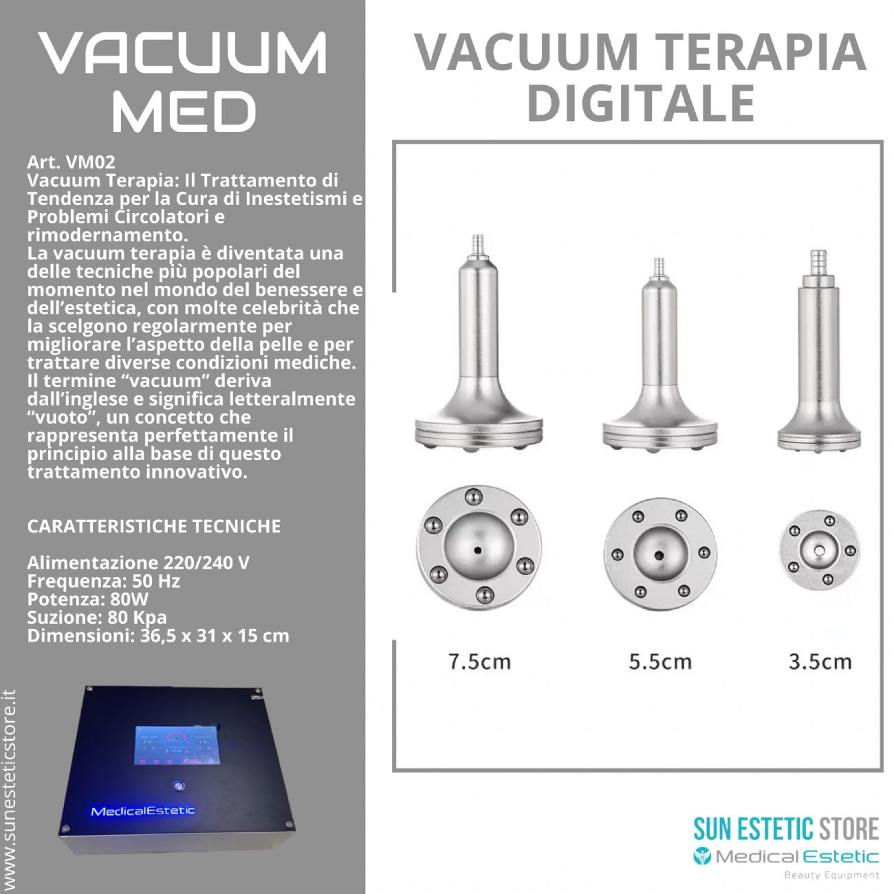 iKhona Vacuum Med vacuum terapia coppettazione