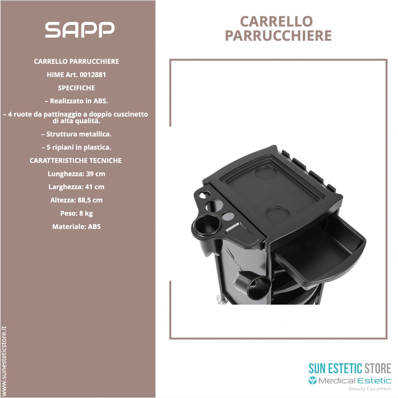 Sapp Carrello parrucchiere