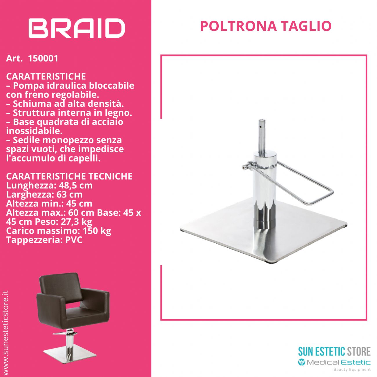 Braid Color Poltrona taglio