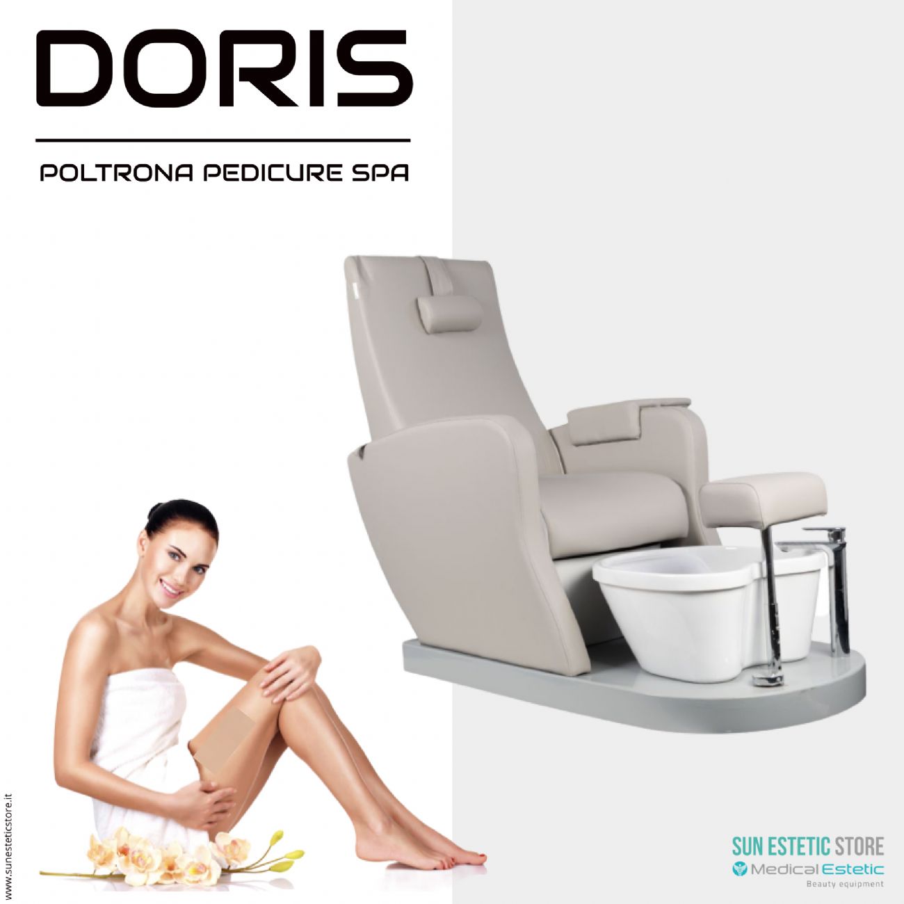 Doris 016B poltrona pedicure Spa elettrica motorIzzata estetica nails wellness