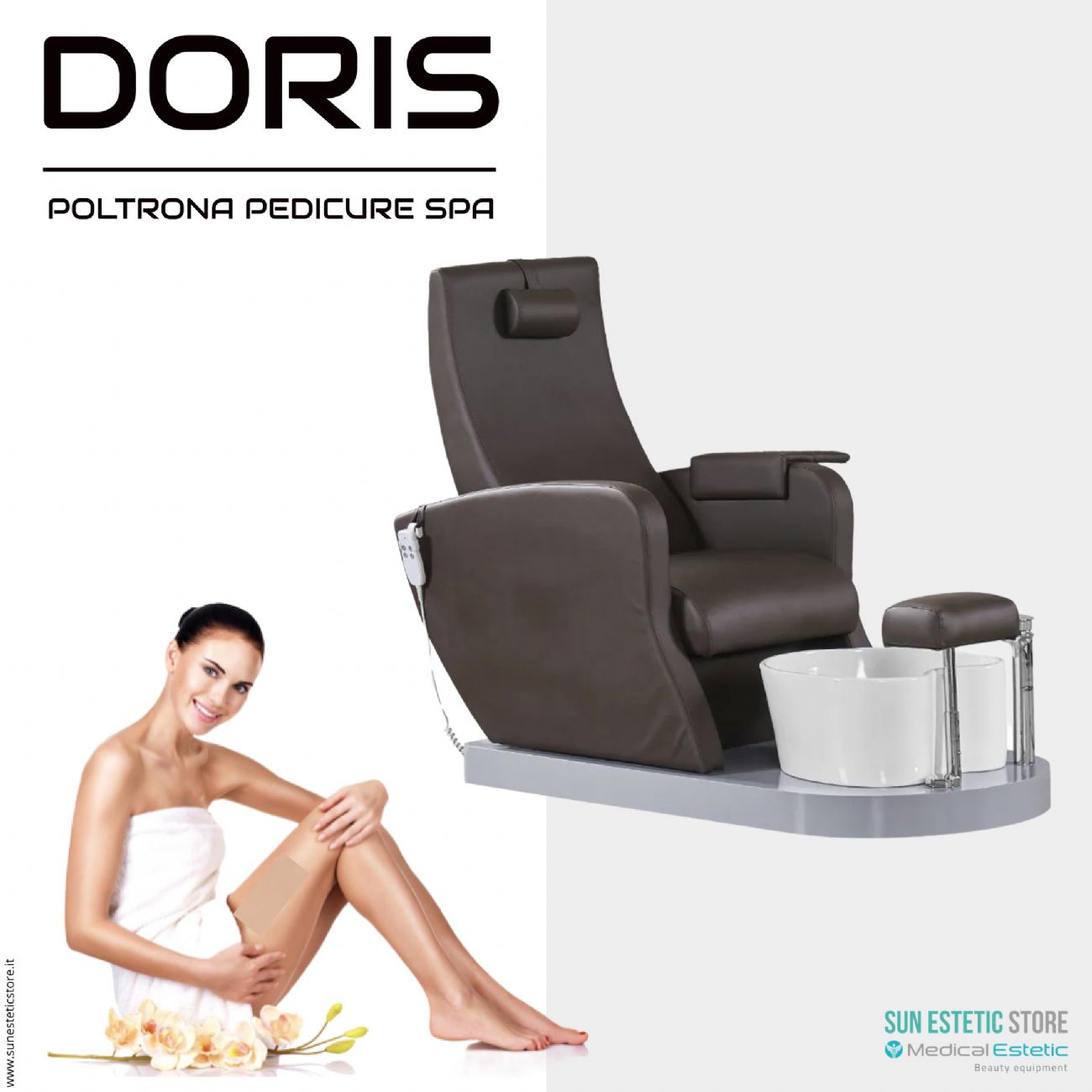 Doris 016B poltrona pedicure Spa elettrica motorIzzata estetica nails wellness