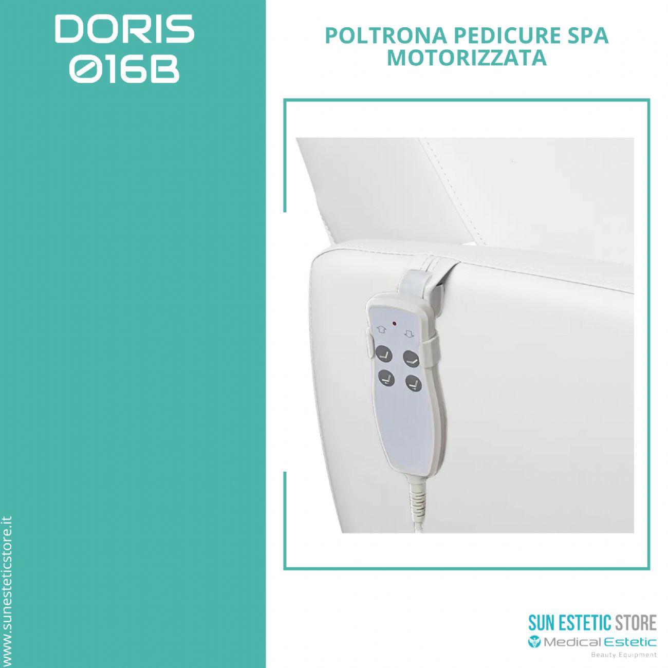 Doris 016B poltrona pedicure Spa elettrica motorIzzata estetica nails wellness