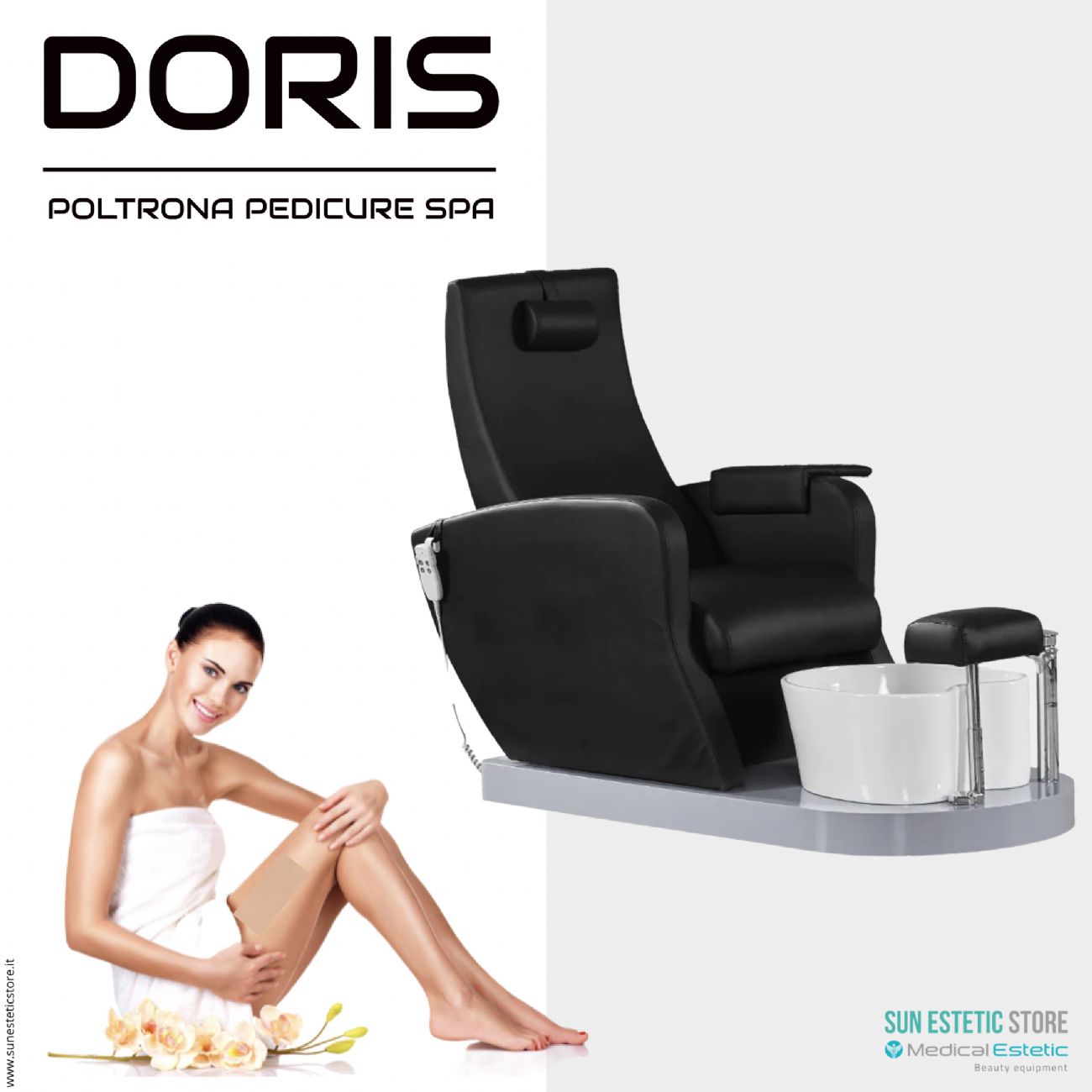 Doris 016B poltrona pedicure Spa elettrica motorIzzata estetica nails wellness