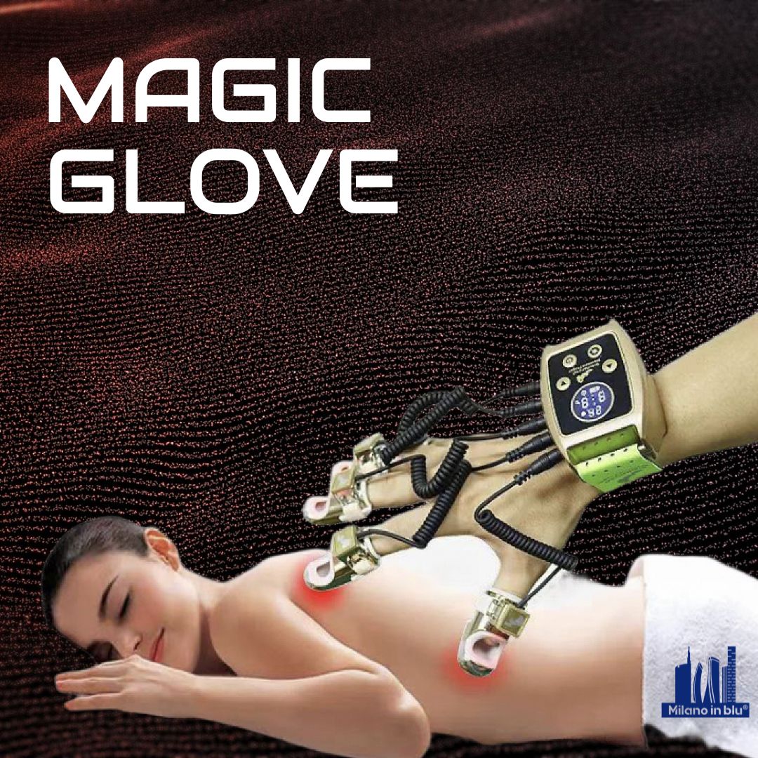 Magic Glove guanto massaggiatore viso corpo infrarossi + EMS + RF