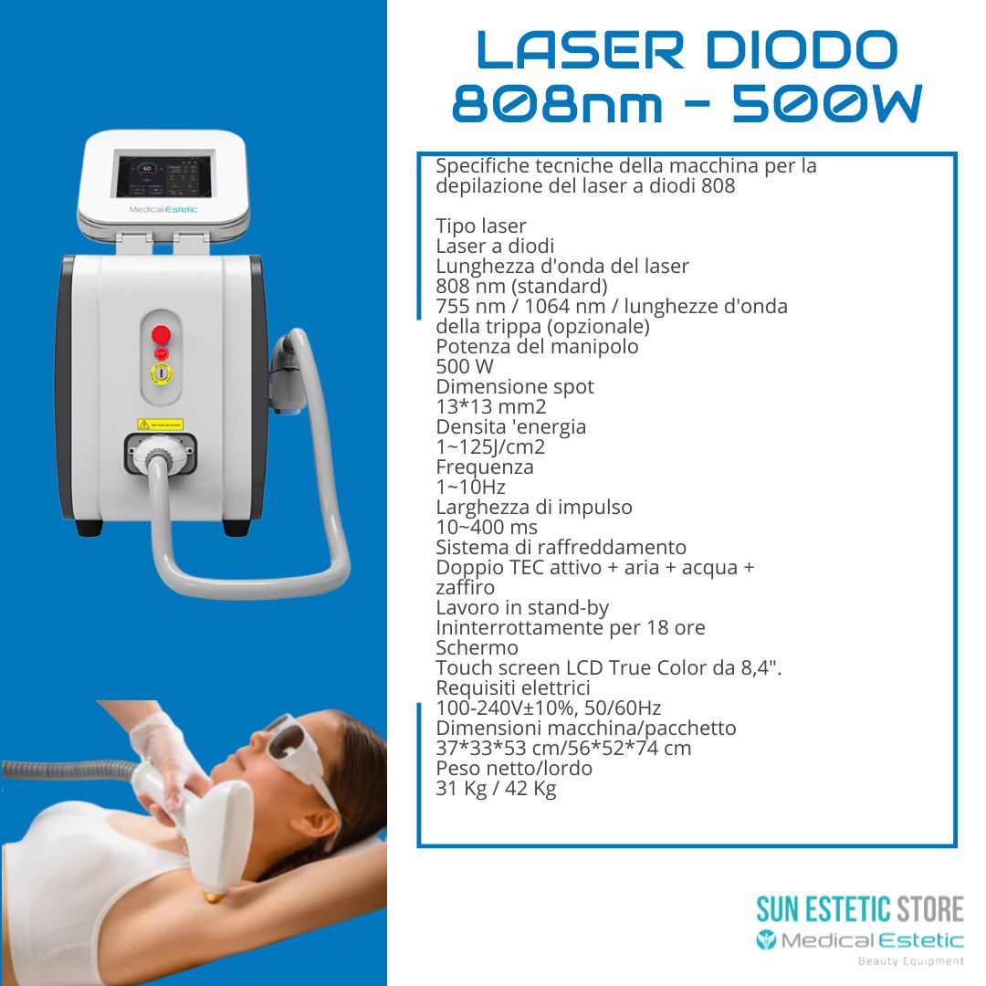 Laser diodo 808 nm - 500W