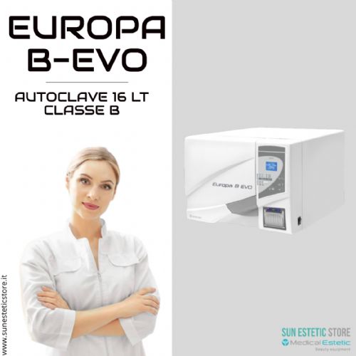 Europa B Evo Autoclave classe B a vapore sterilizzazione attrezzi estetica