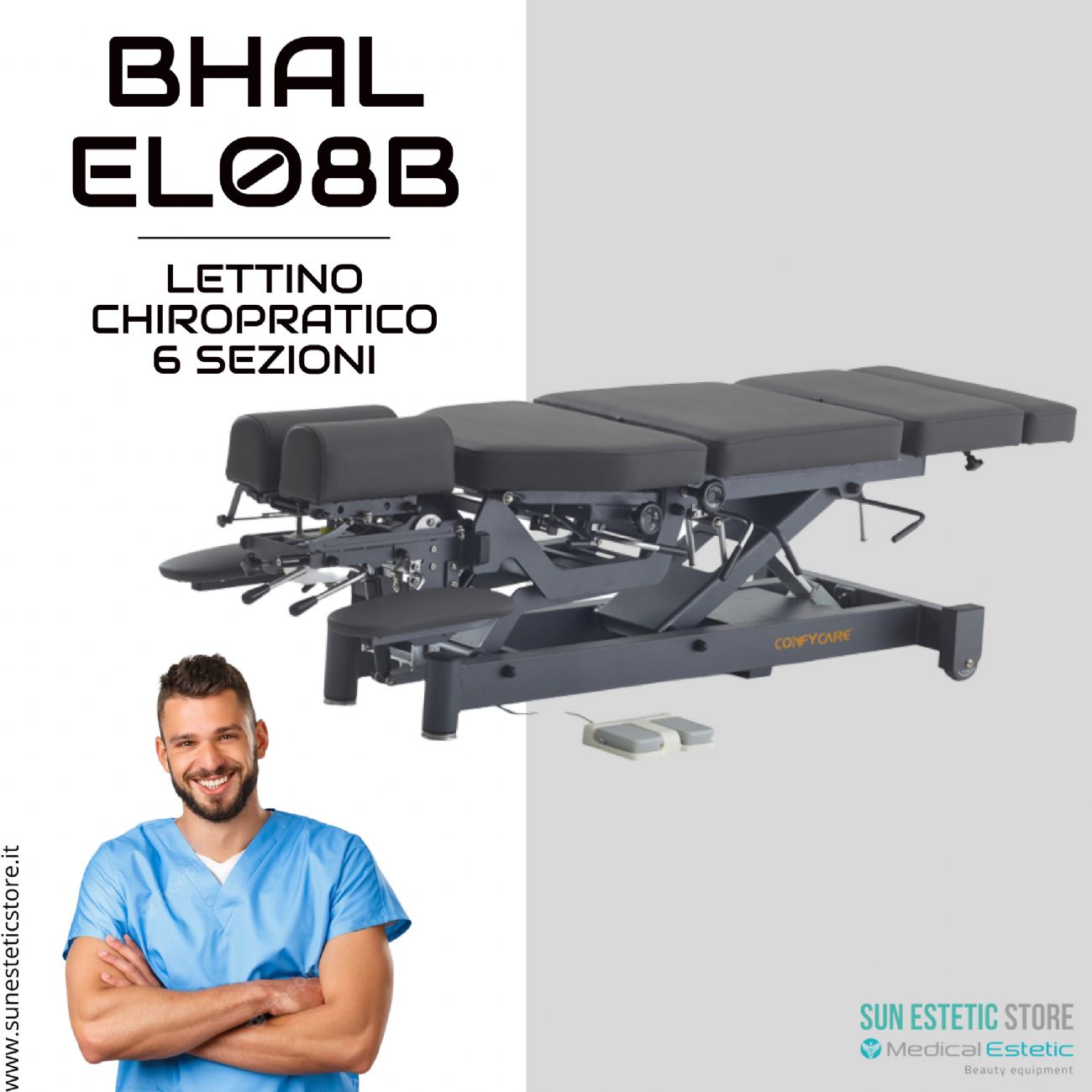 BHAL EL08B LETTINO CHIROPRATICO 6 SEZIONI