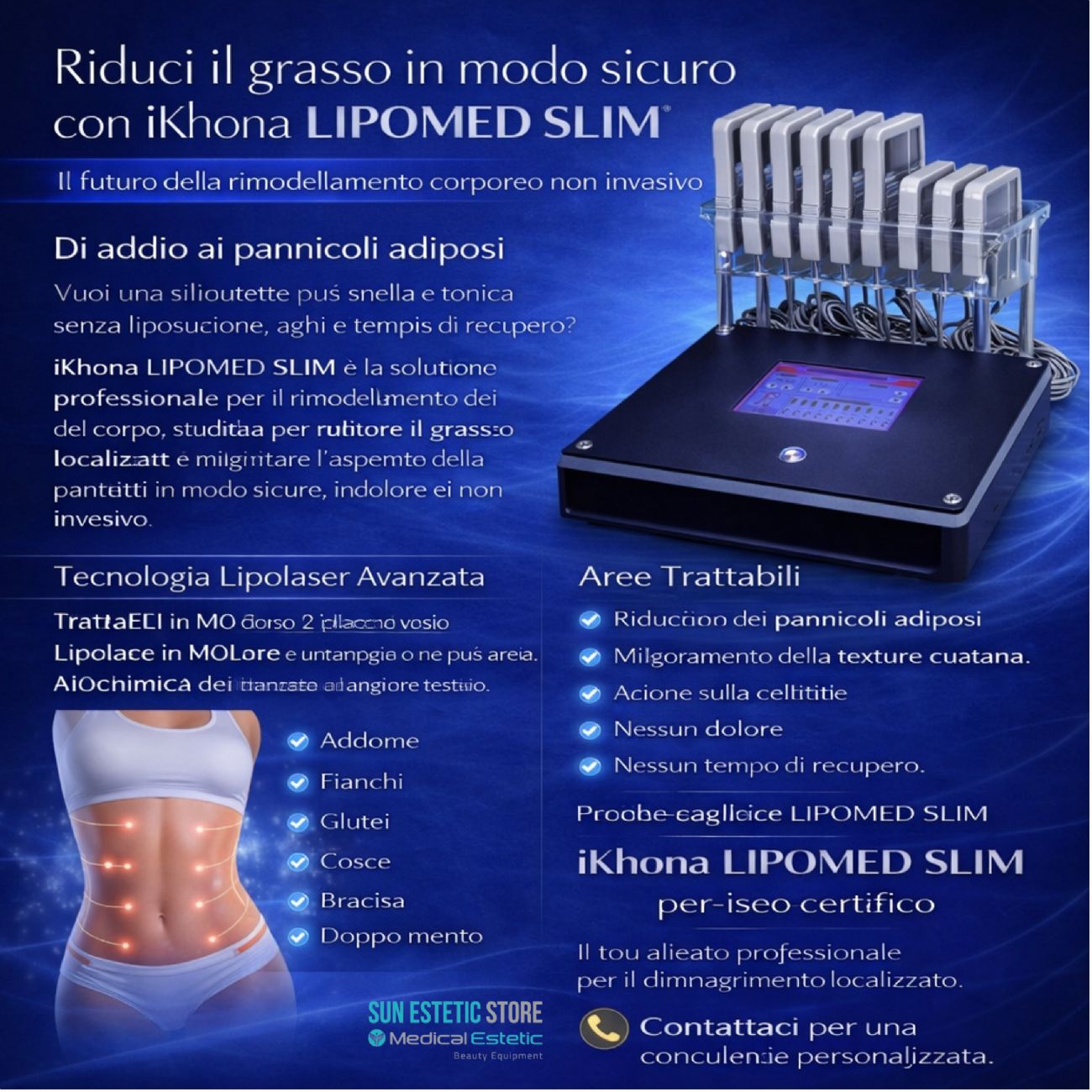 LIPOMED SLIM LIPOLASER ESTETICO 760 nm