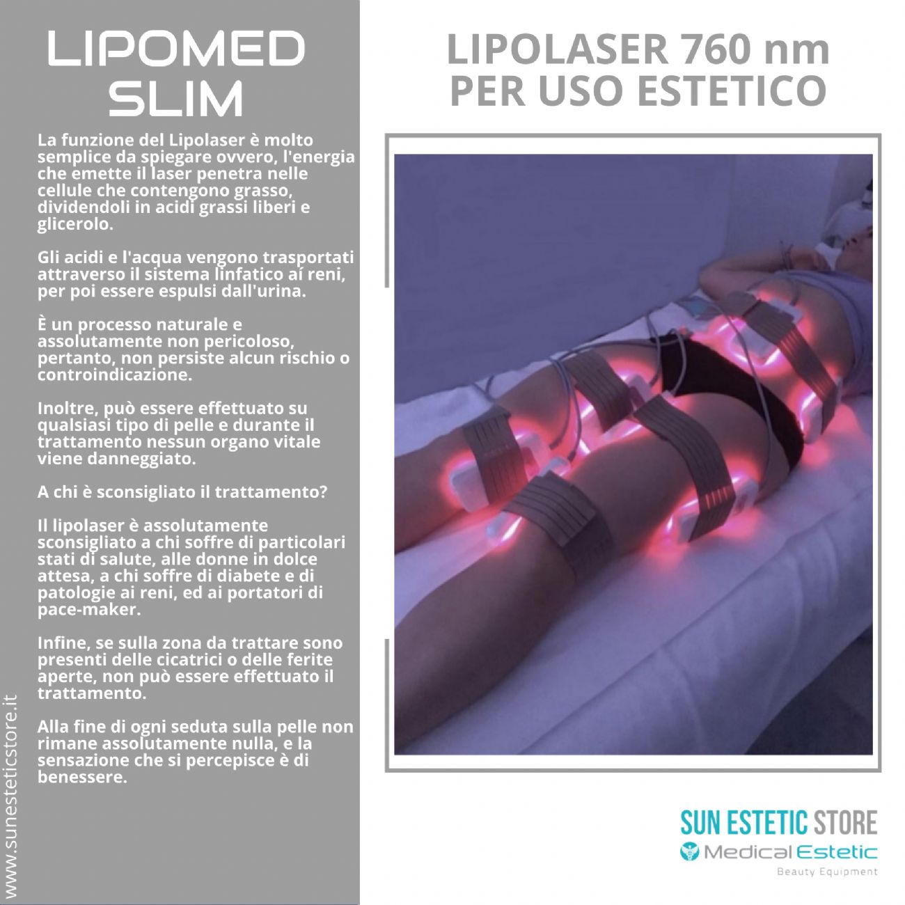 iKhona LIPOMED SLIM LIPOLASER ESTETICO 760 nm