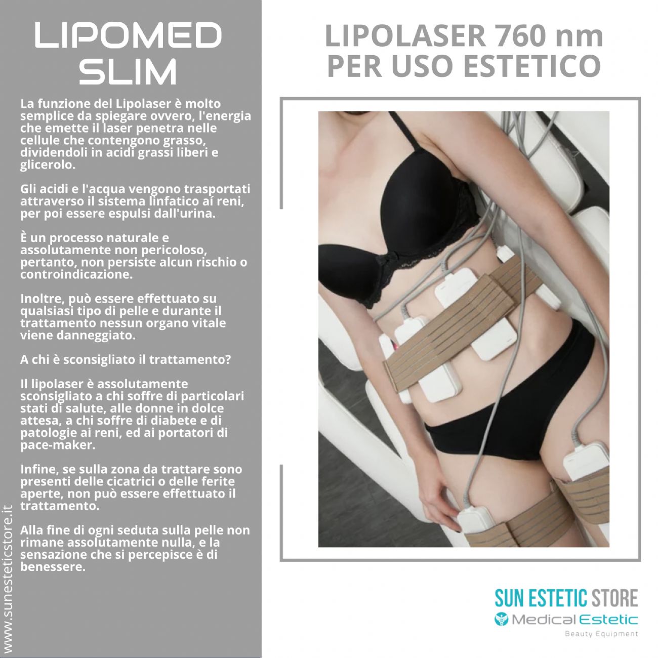 iKhona LIPOMED SLIM LIPOLASER ESTETICO 760 nm