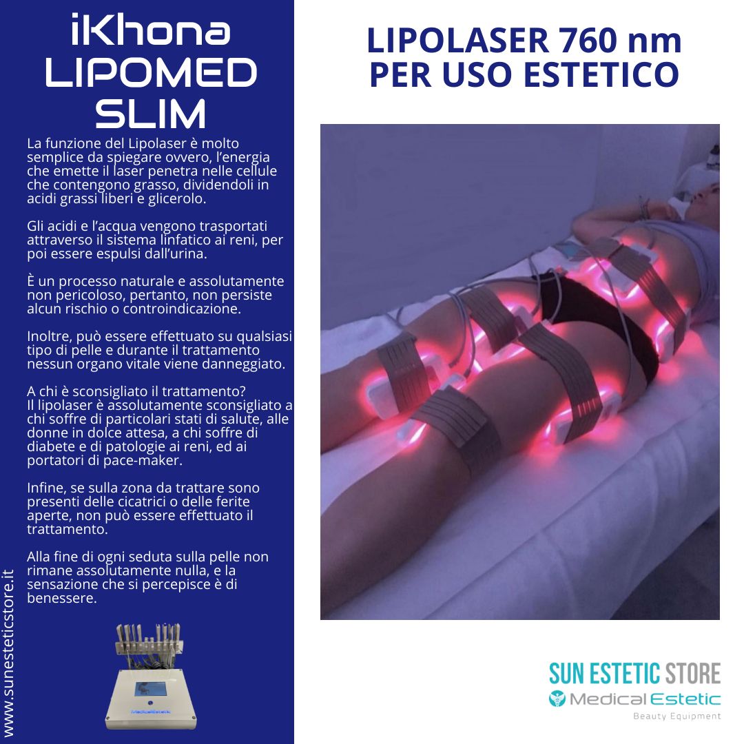 iKhona LIPOMED SLIM LIPOLASER ESTETICO 760 nm