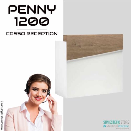 Penny 1200 Cassa Reception negozio con scomparti e cassetto porta tastiera