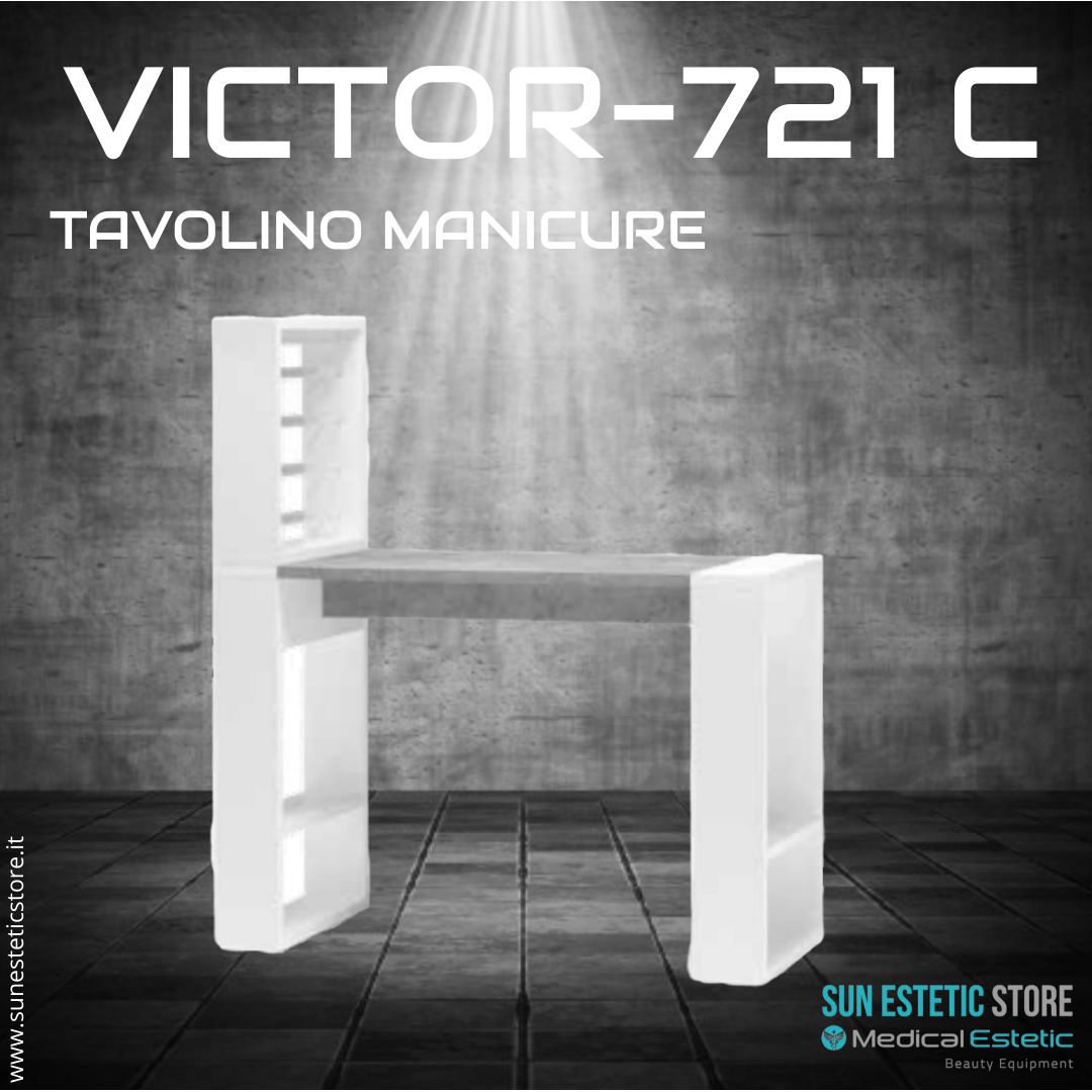 Victor 721 tavolino manicure nails con mensola