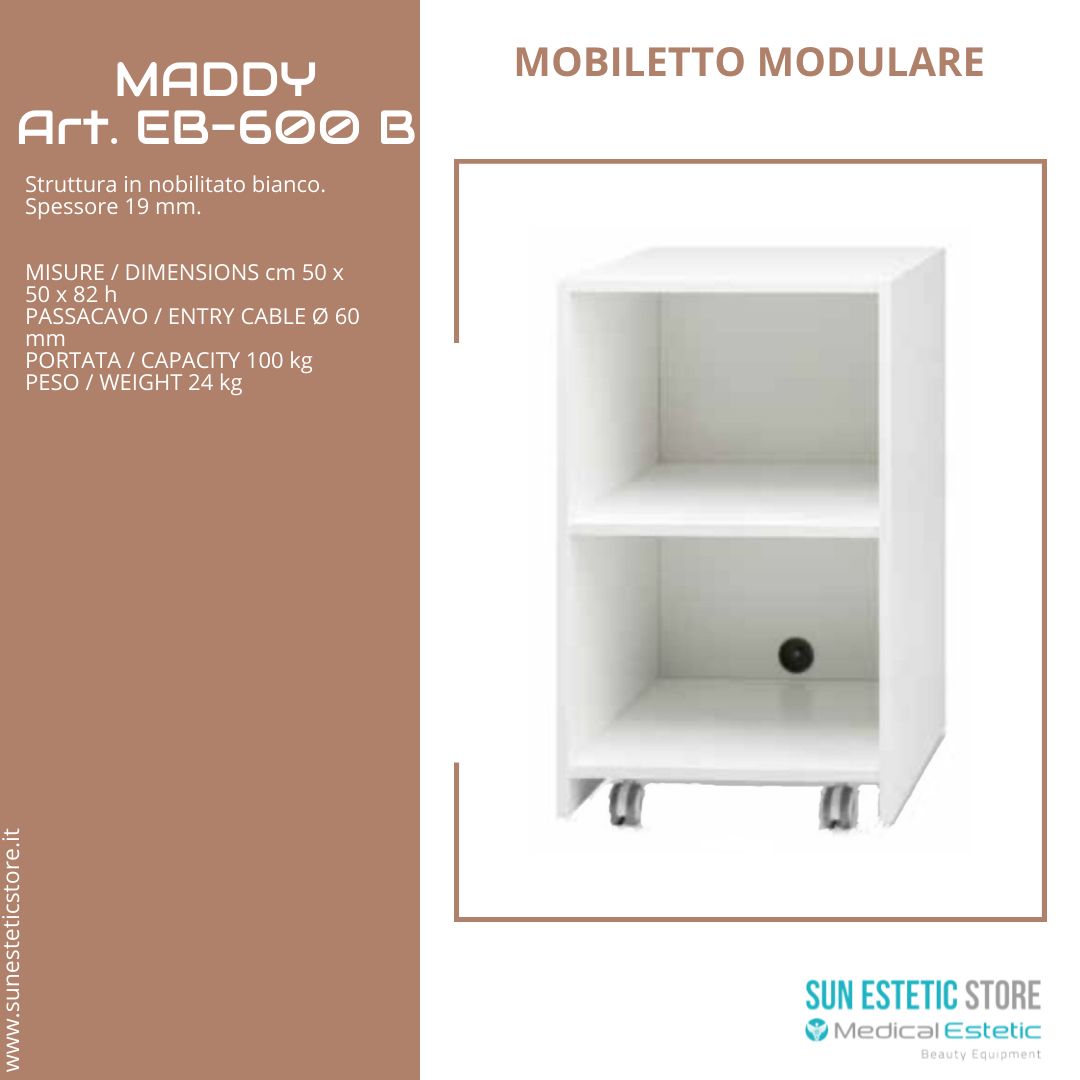 Maddy 600 B mobiletto modulare apparecchiature estetica