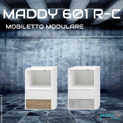 Maddy 601 R - C mobiletto modulare con 2 cassetti per apparecchiature estetica
