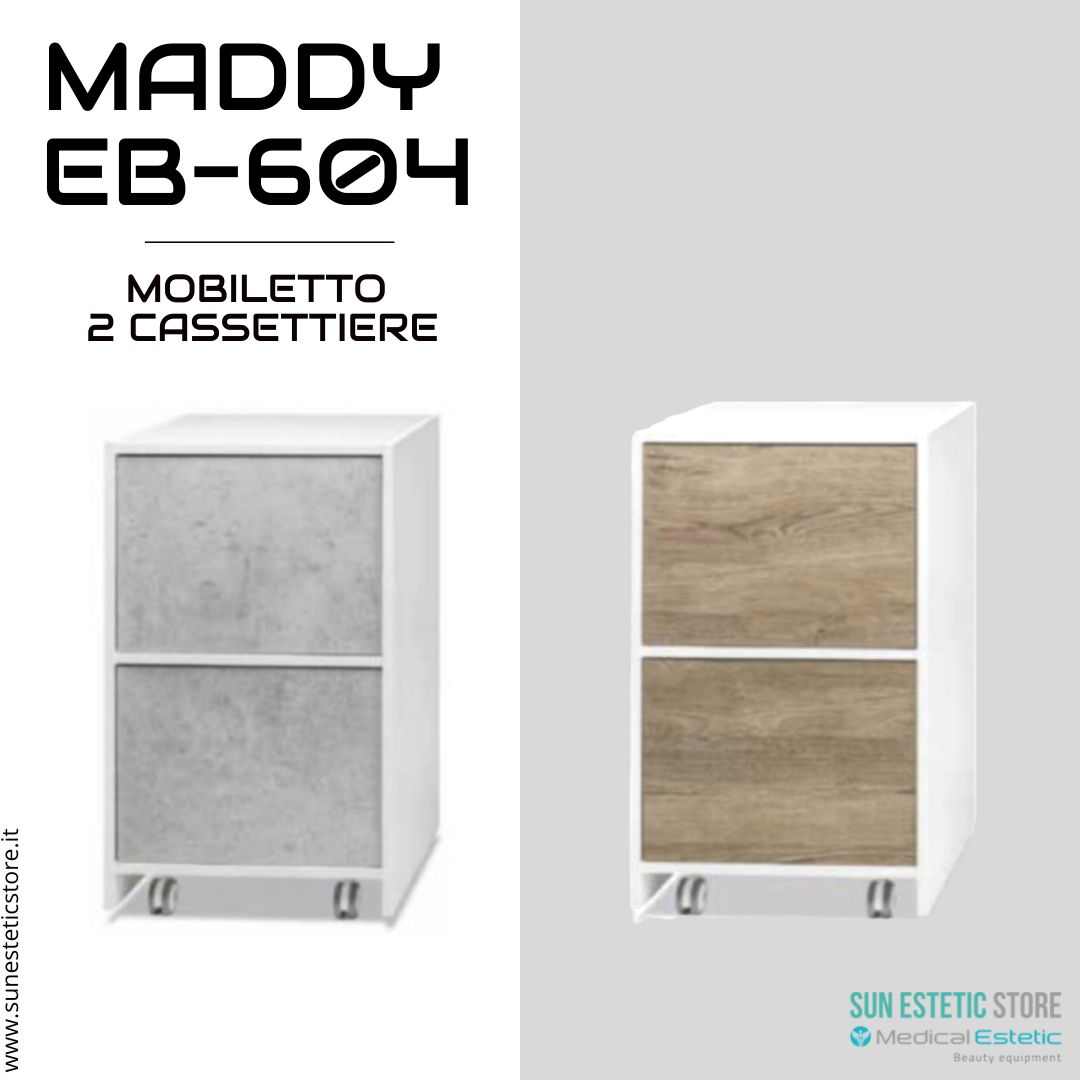 Maddy 604 R - C mobiletto modulare con 2 cassettiere per estetica