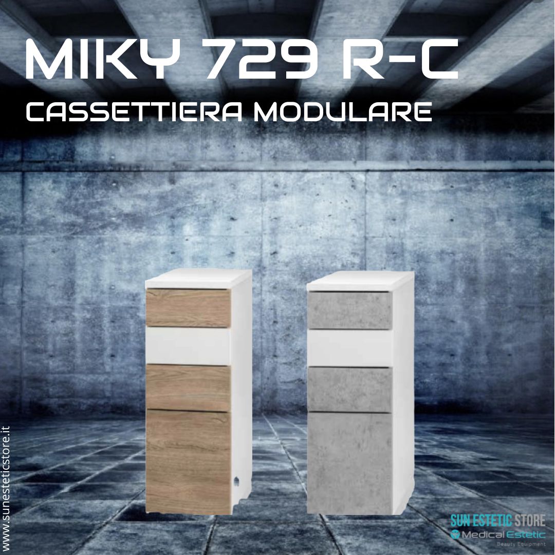 Miki 729 R - C cassettiera modulare con 3 cassetti e 1 cassettiera per estetica