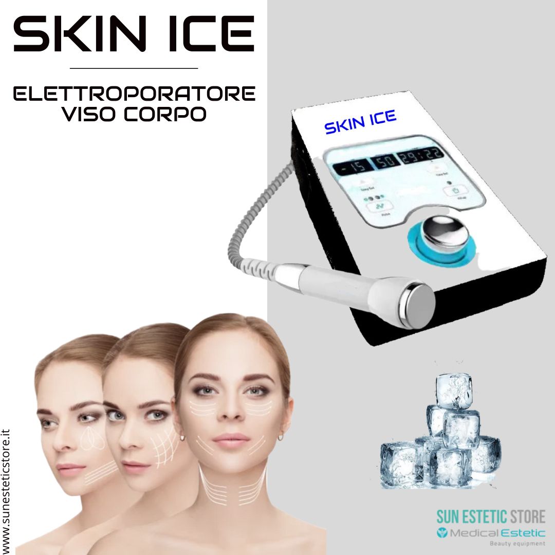 Skin Ice Elettroporatore viso e corpo per trattamenti estetica