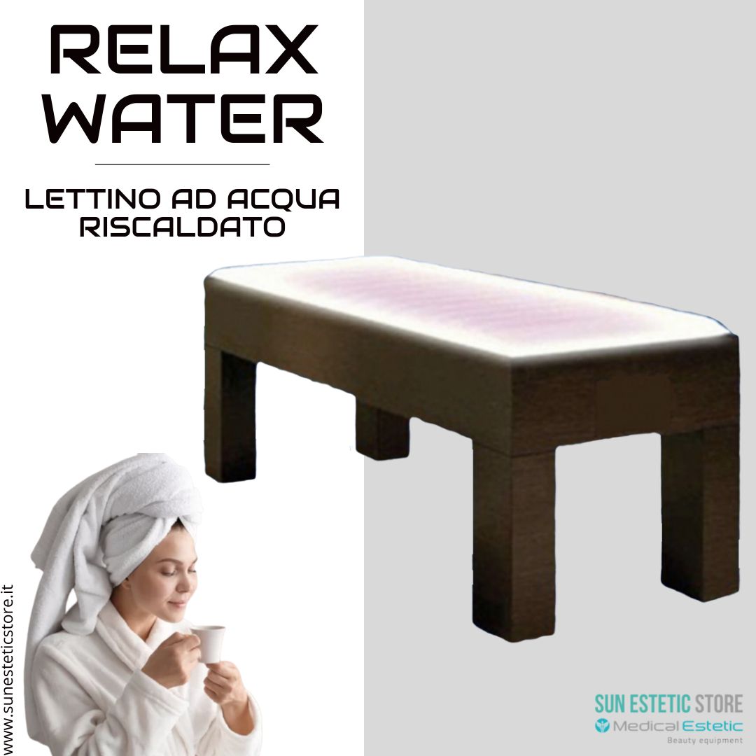 Lettino ad acqua termoriscaldato con cromoterapia wellness estetica spa