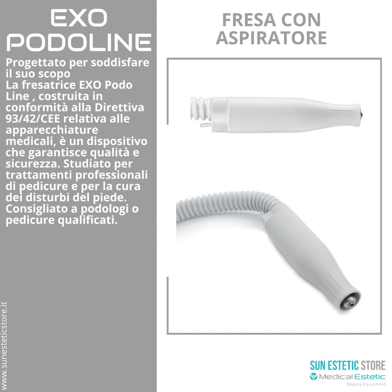 Exo Podoline micromotore fresa podologica con aspirazione