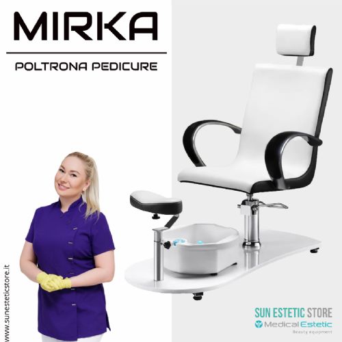 Mirka poltrona pedicure spa estetica con vasca idromassaggio