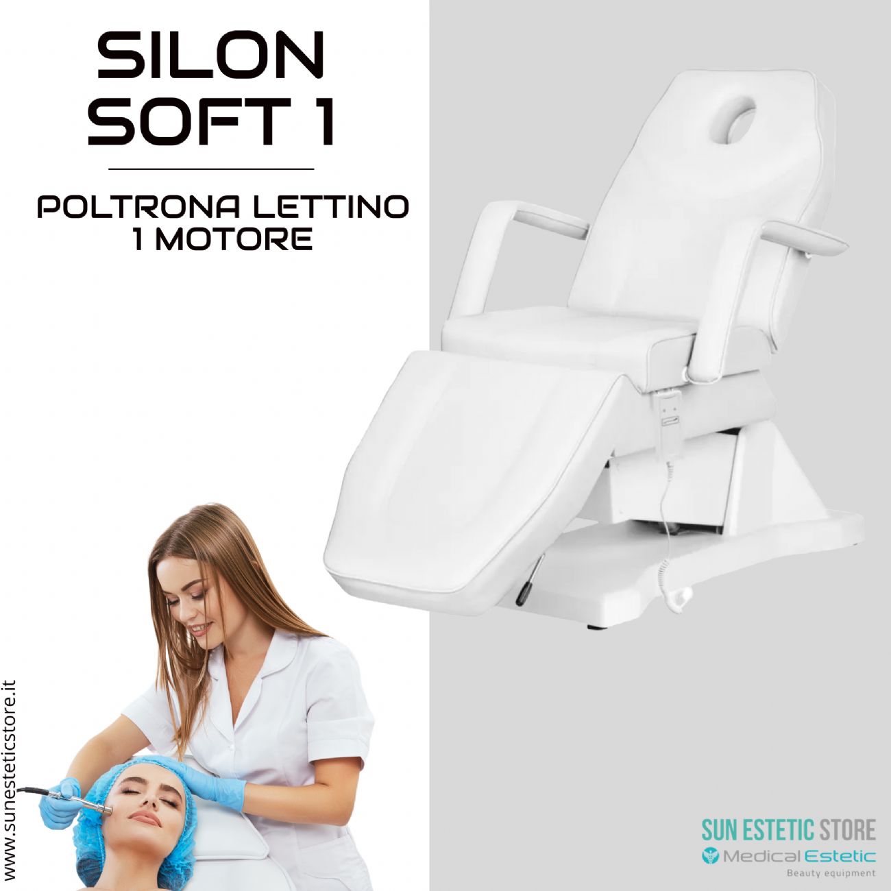 Silon Soft 1 poltrona lettino 1 motore estetica