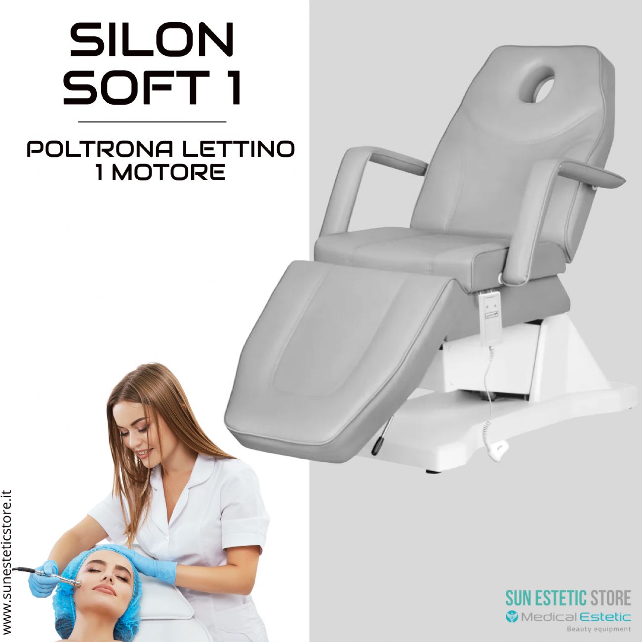 Silon Soft 1 poltrona lettino 1 motore estetica