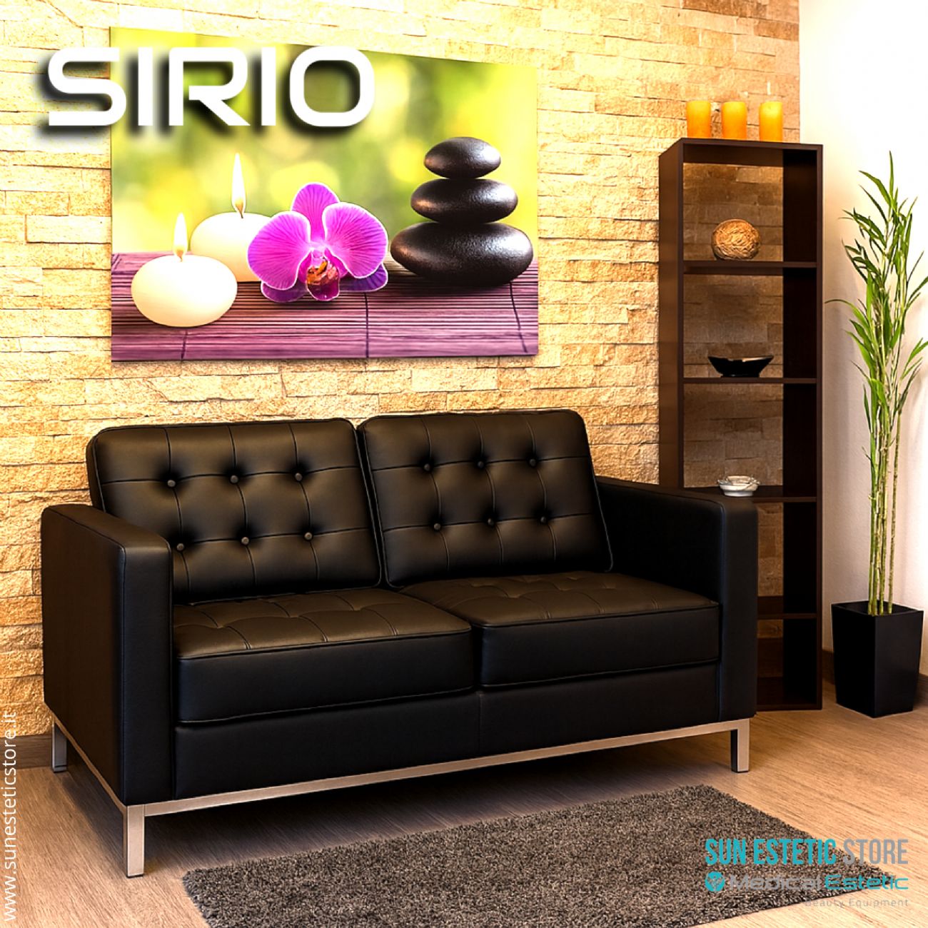 Sirio BM18019 divanetto in pelle reception arredamenti parrucchiere estetica