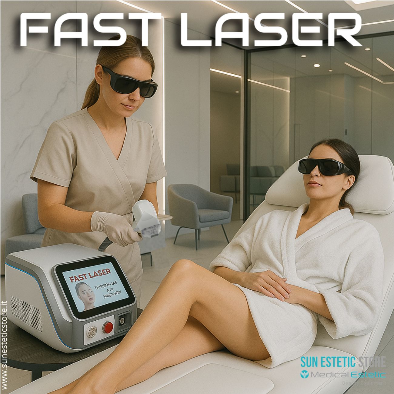 Fast Laser diodo 3 lunghezze d'onda 808 - 940 - 1064 nm