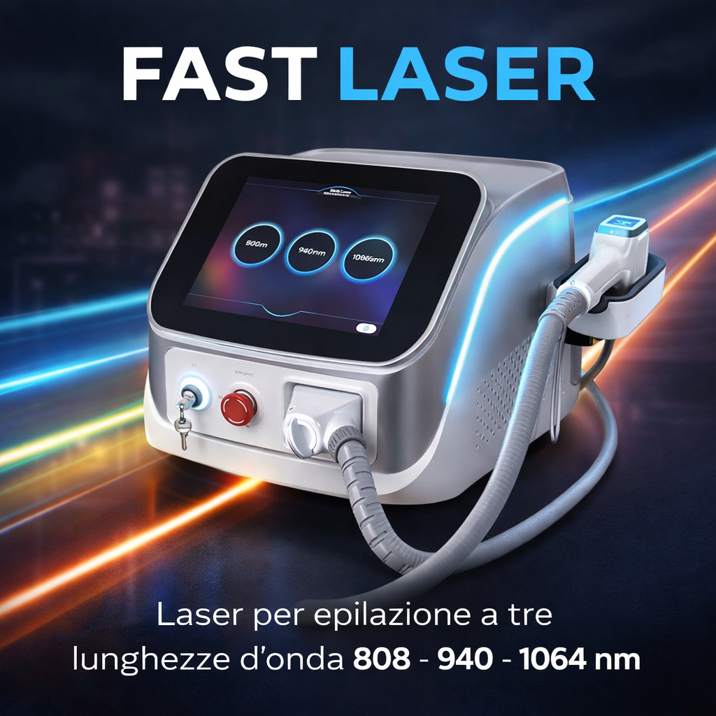 Fast Laser diodo 3 lunghezze d'onda 808 - 940 - 1064 nm