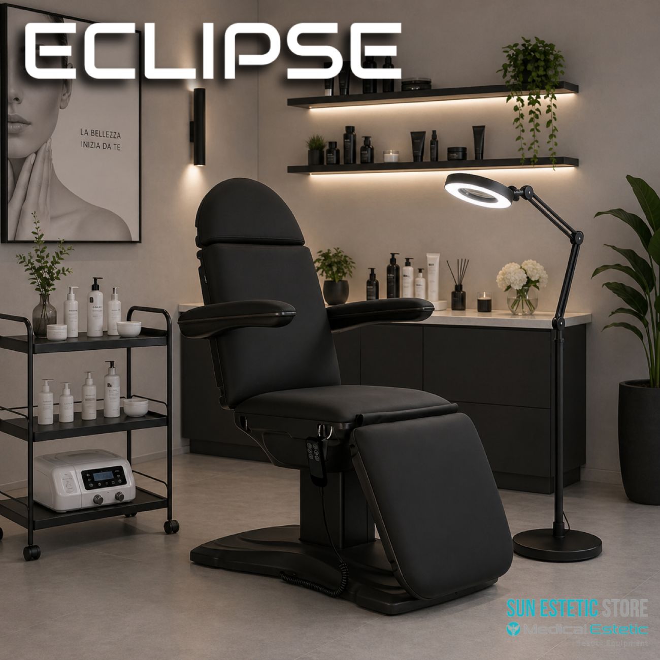 Eclipse poltrona lettino multifunzionale studio medico estetica  spa farmacia