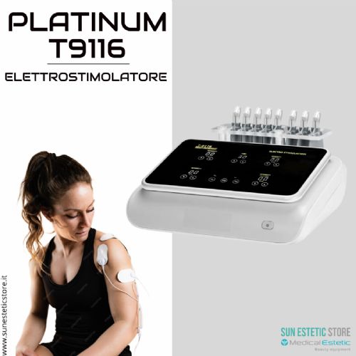 Platinum T9116 elettrostimolatore trattamenti dimagrimento tonificazione