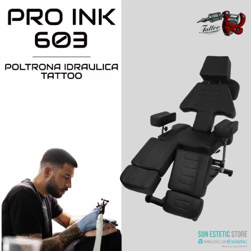Pro Ink 603 poltrona lettino tattoo idraulica multifunzionale per tattuaggi