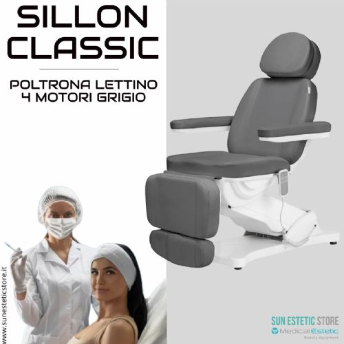 Sillon Classic poltrona lettino elettrica 4 motori estetica spa studio medico