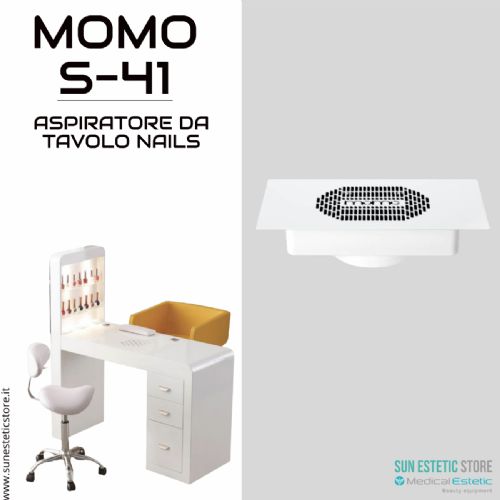 Momo S-41 aspiratore da incasso per tavolo manicure ricostruzione unghie nails