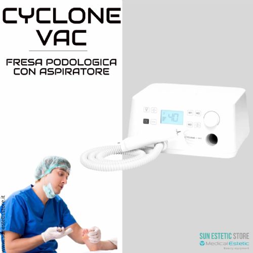 Ciclone Vac fresa podologica con aspirazione micromotore onicotecnica nails