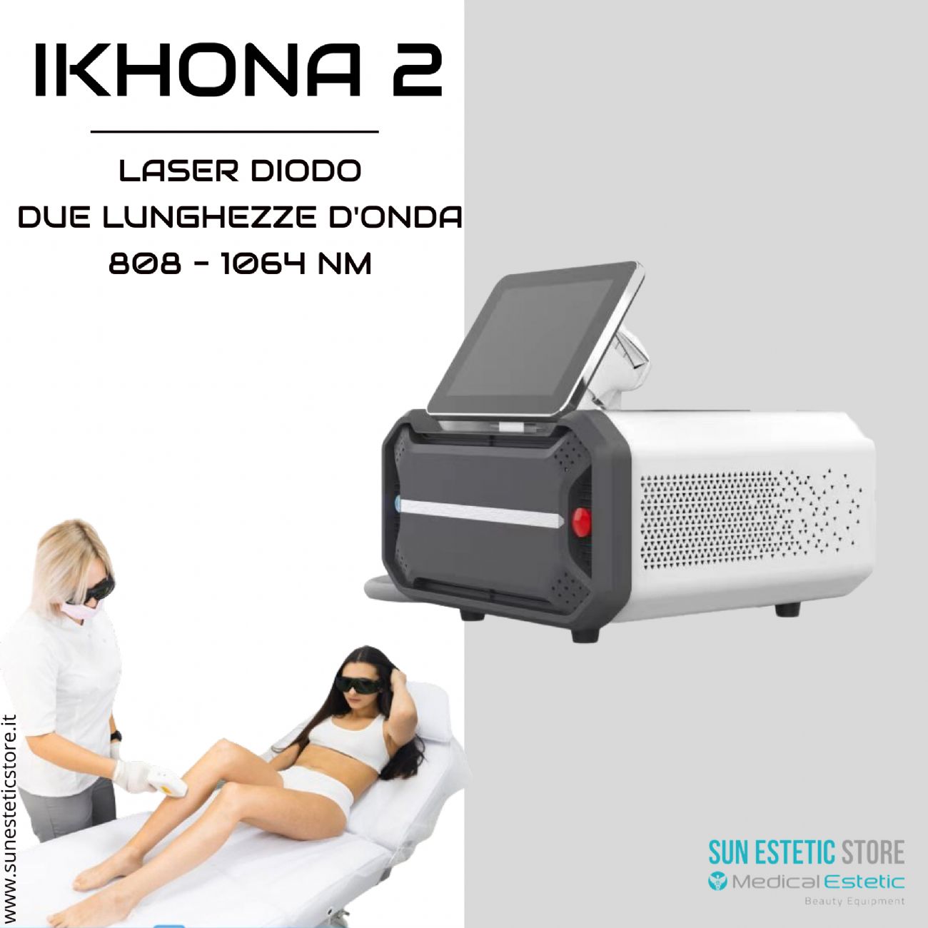 IKHONA 2 LASER DIODO   DUE LUNGHEZZE D’ONDA 808 – 1064 NM