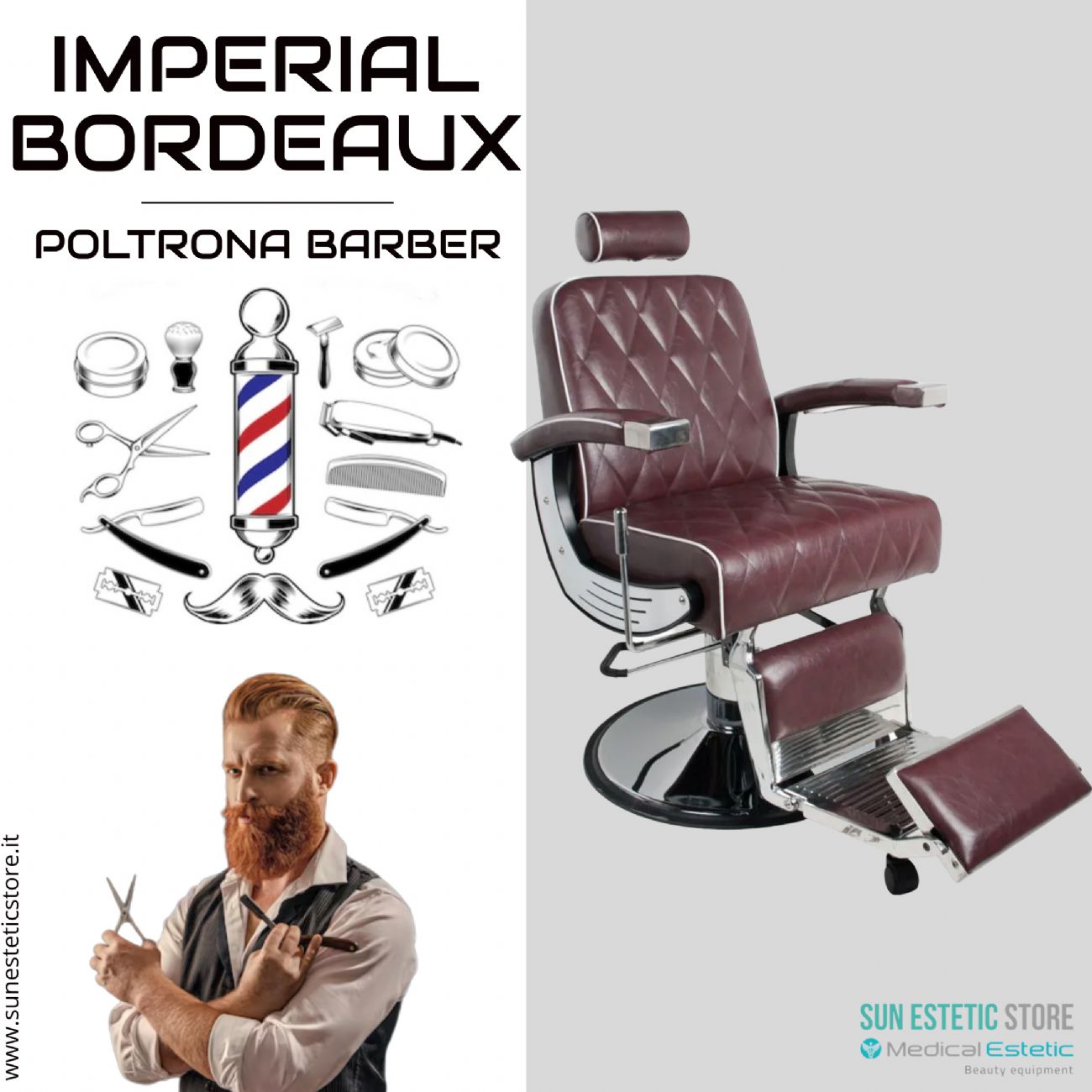 Imperial poltrona Barber parrucchiere uomo