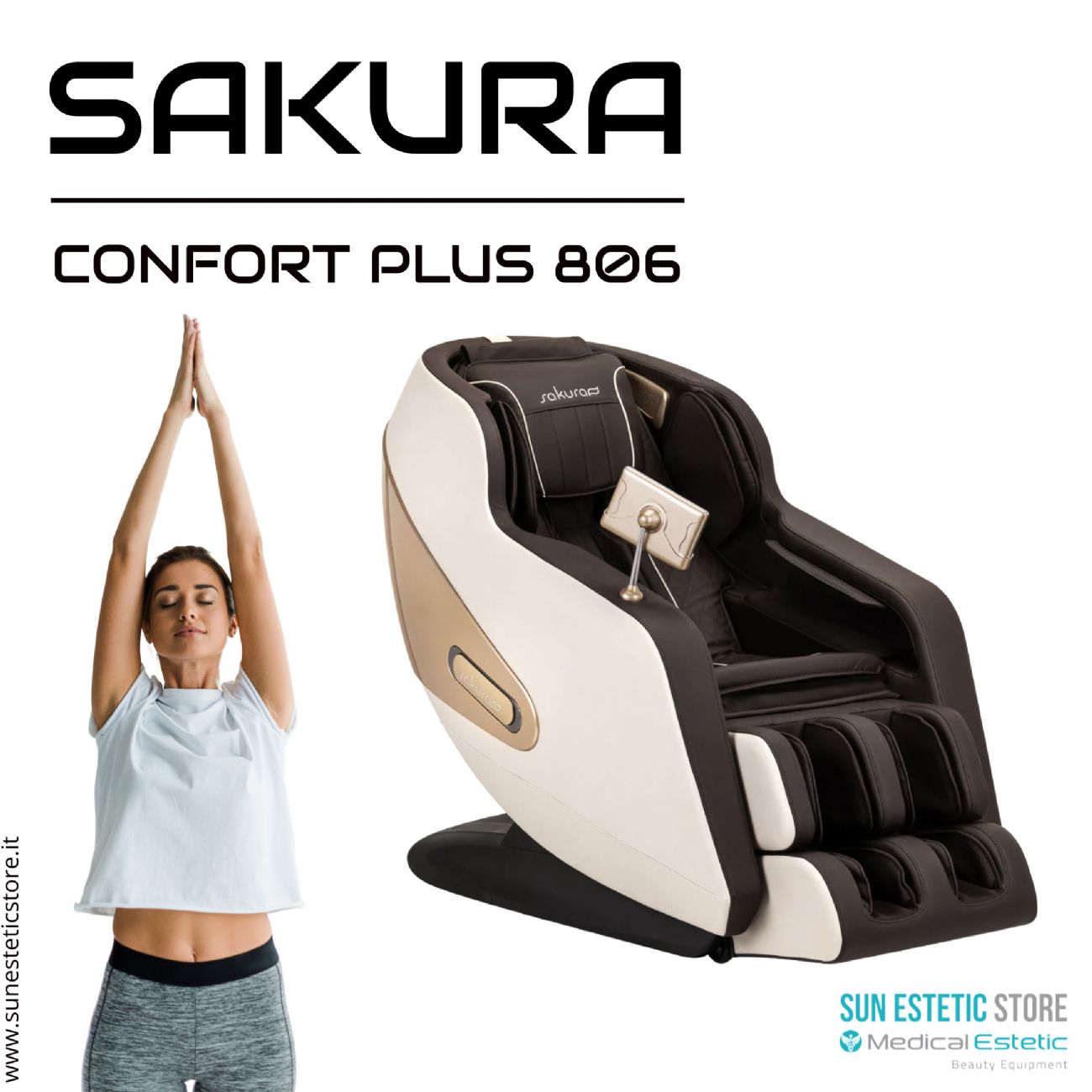 SAKURA COMFORT PLUS 806 POLTRONA MASSAGGIANTE