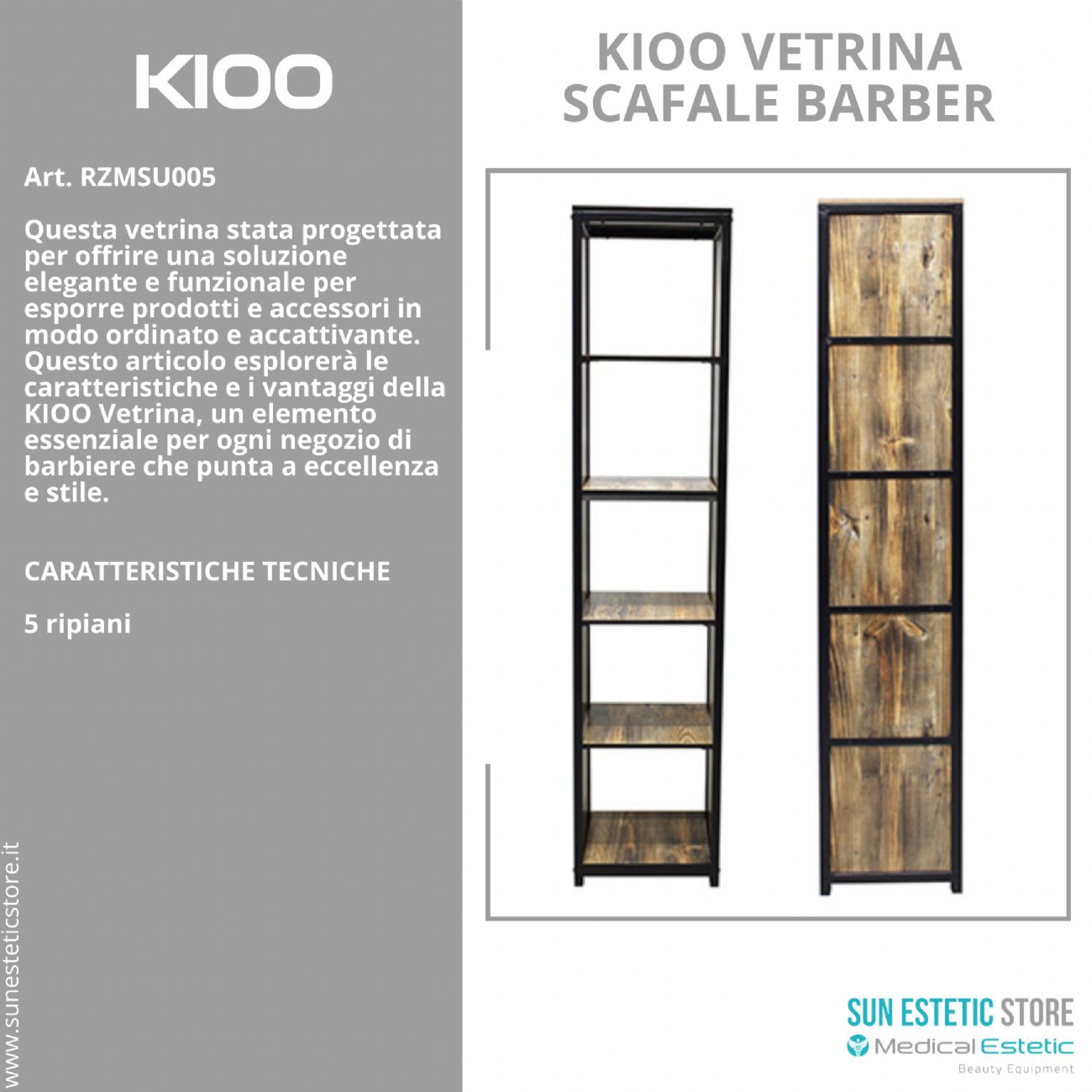 Kioo vetrina scafale per negozio parrucchiere maschile barbiere barber shop