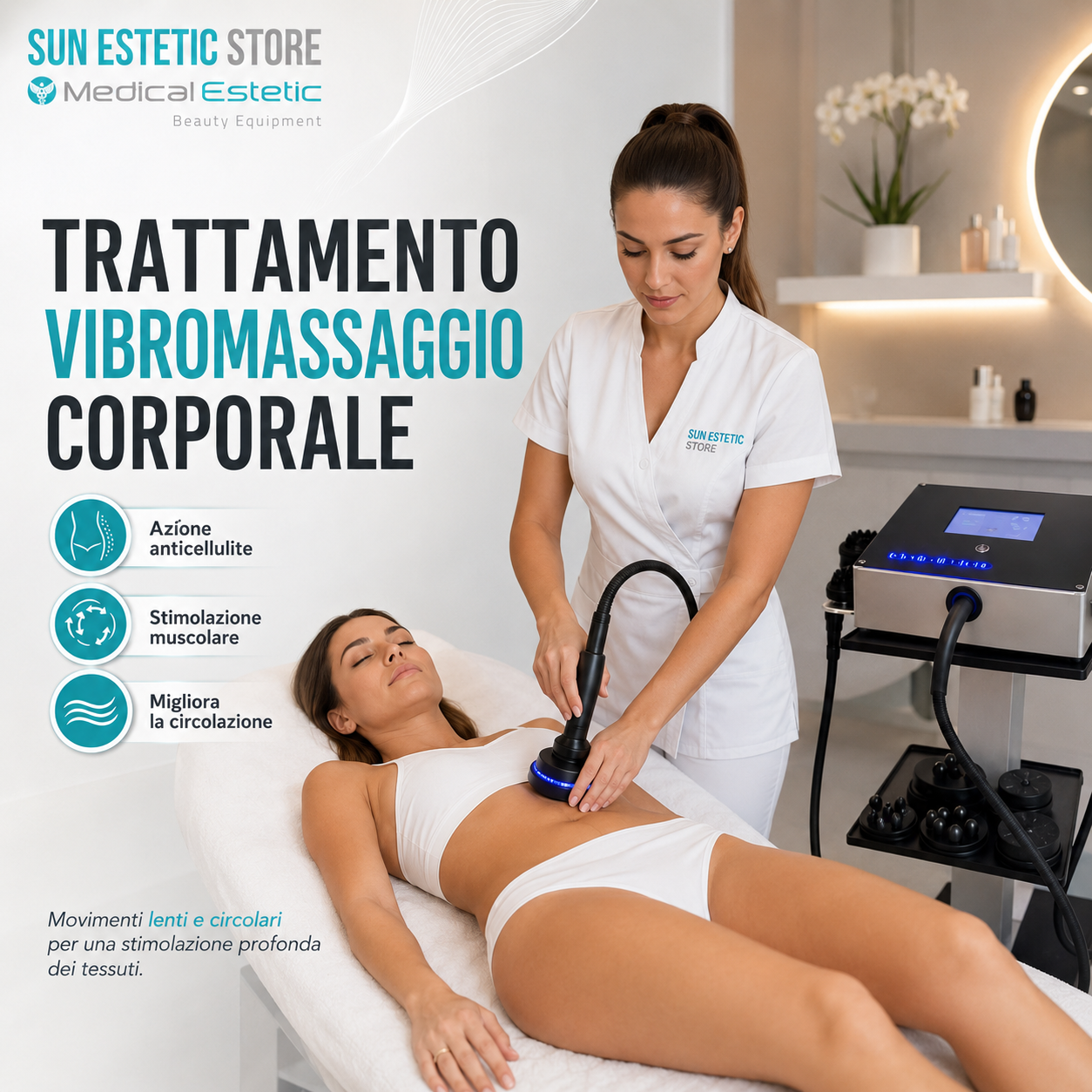 Vibromed Plus vibromassaggiatore corporale + Vacuum