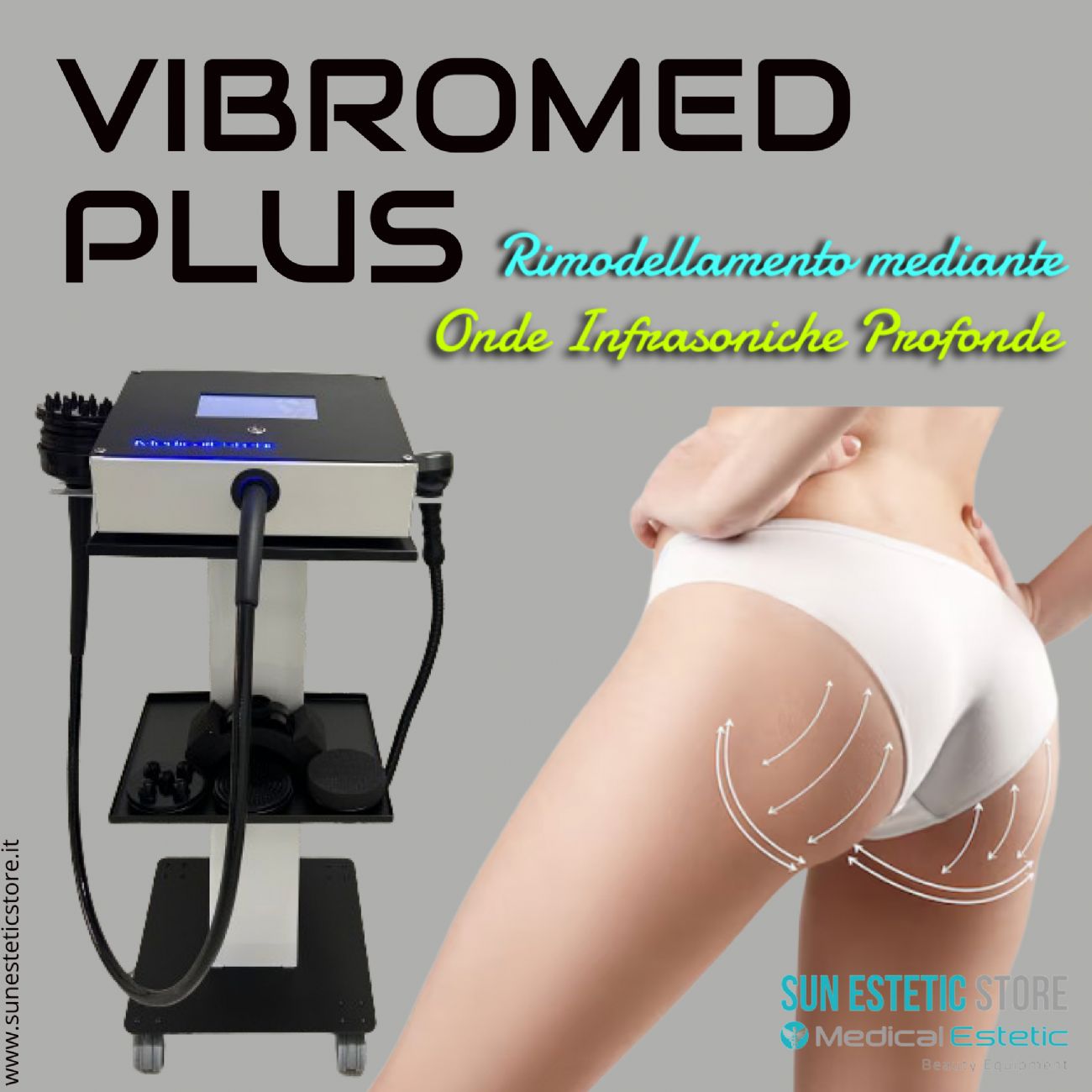 Vibromed Plus vibromassaggiatore corporale + Vacuum