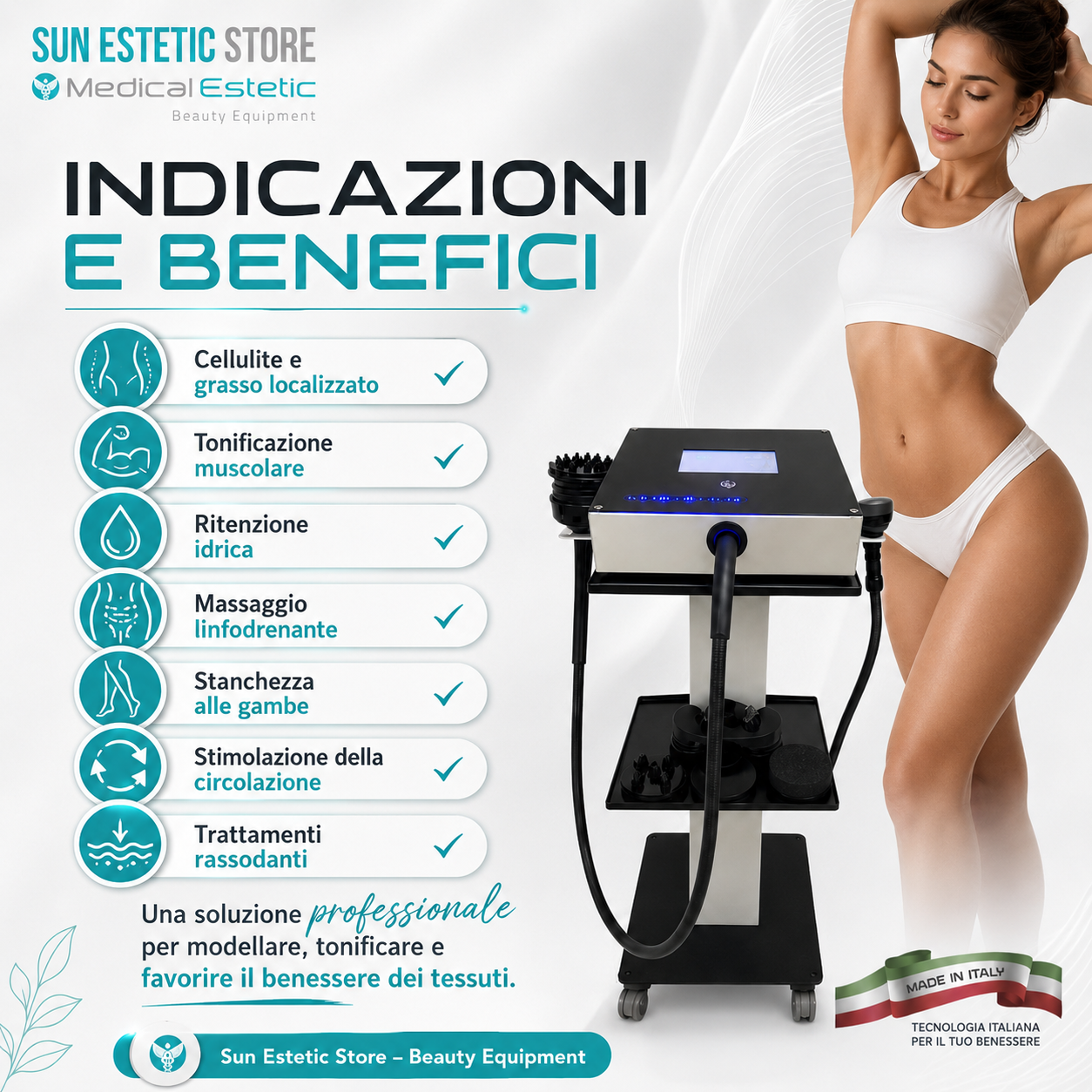 Vibromed Plus vibromassaggiatore corporale + Vacuum