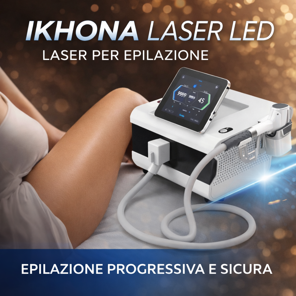 iKhona Laser LED VLC 808 nm Touch and Go system per epilazione progressiva