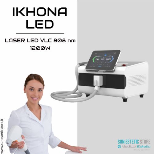 iKhona Laser LED VLC 808 nm 1200W epilazione progressiva