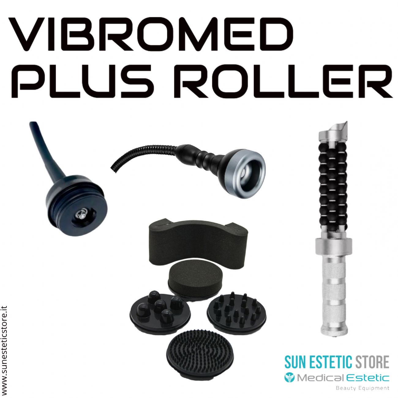 Vibromed Plus Roller vibromassaggiatore con Vacuum terapia e massaggio endosferico