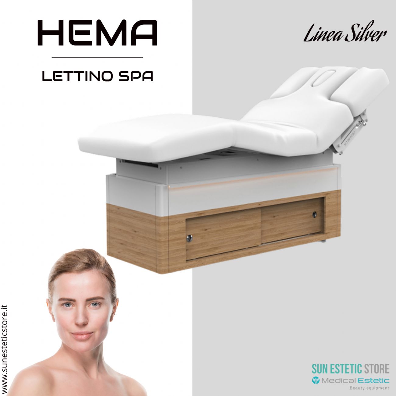 Hema lettino Spa Luxury 4 motori termoriscaldato