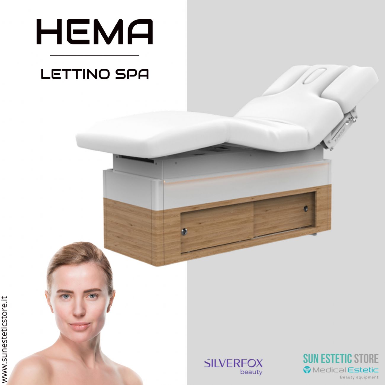 Hema lettino Spa Luxury 4 motori termoriscaldato