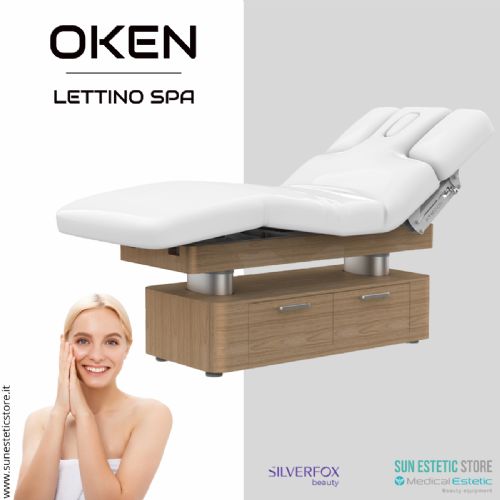 Oken lettino massaggio Luxury Spa 4 motori riscaldato con illuminazione LED